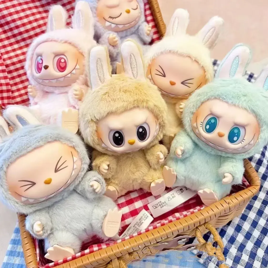 ラブブ　lack Hot Sale Labubu Have A Seat Series Anime Figure - Cute