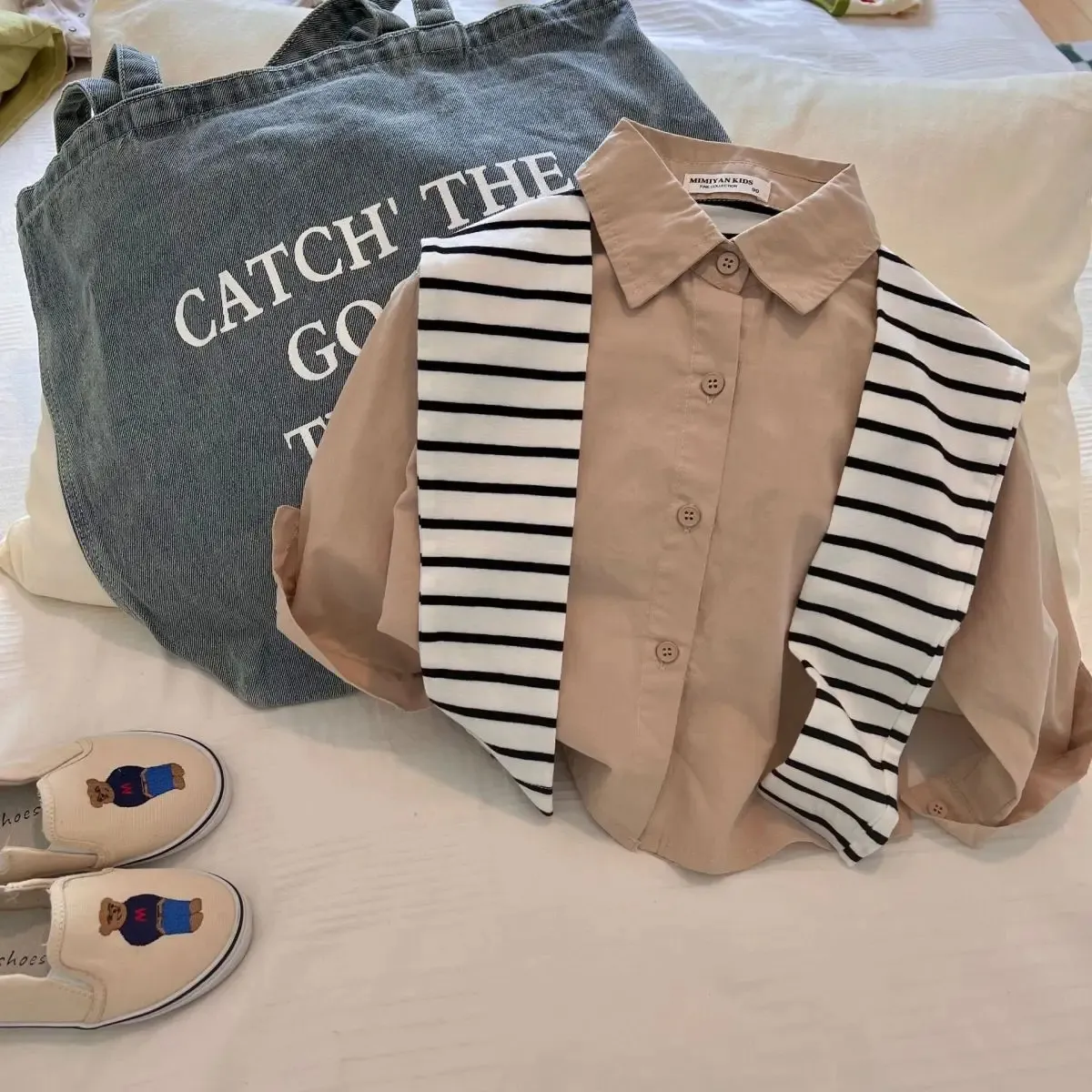 Camisa Marrón Para Niños Set De Dos Piezas De Otoño: Top De Polo De Chal De  Color Sólido Para Niñas Para Niños De 11,45 € | DHgate, image size:1200x1200