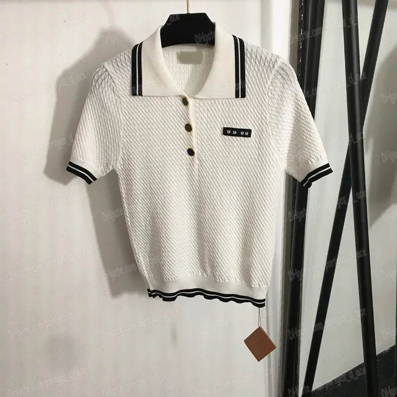 Trendy Knit Polo Shirts for Women Summer Short Sleeve Polos