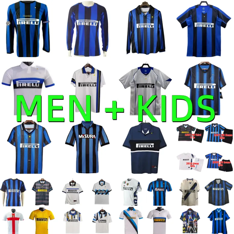 Maillot De Foot Rétro Vintage Inter Milan Domicile 1992-1994 - Taille L (mesures 75x58cm)