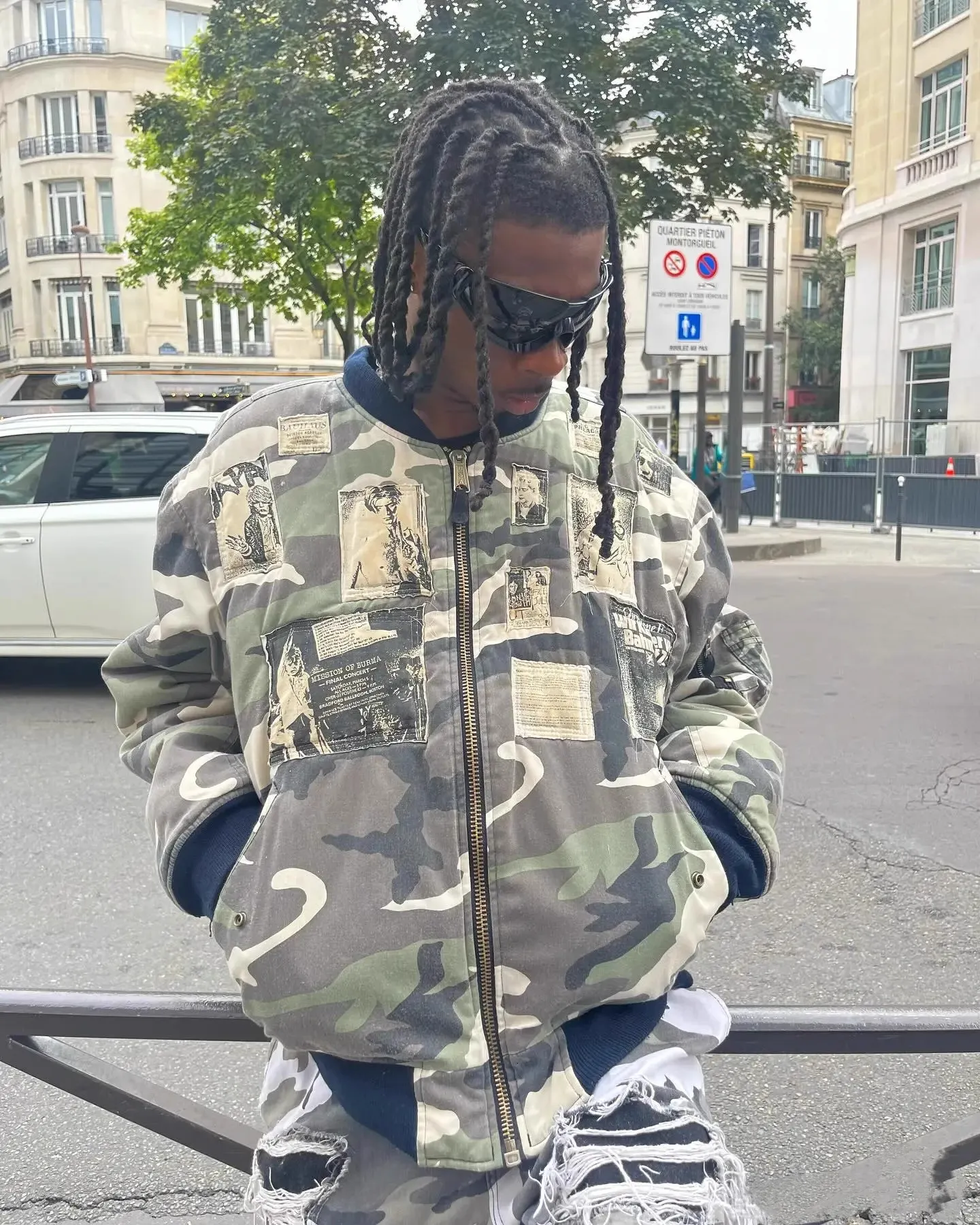Raf Simons Akira Camouflage Military Bomber Jacket | DHgate