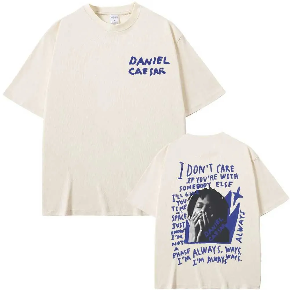 DANIEL CAESAR 水色 Tシャツ Daniel Caesar Freudian Album T-Shirt DC152 | Daniel Caesar Store