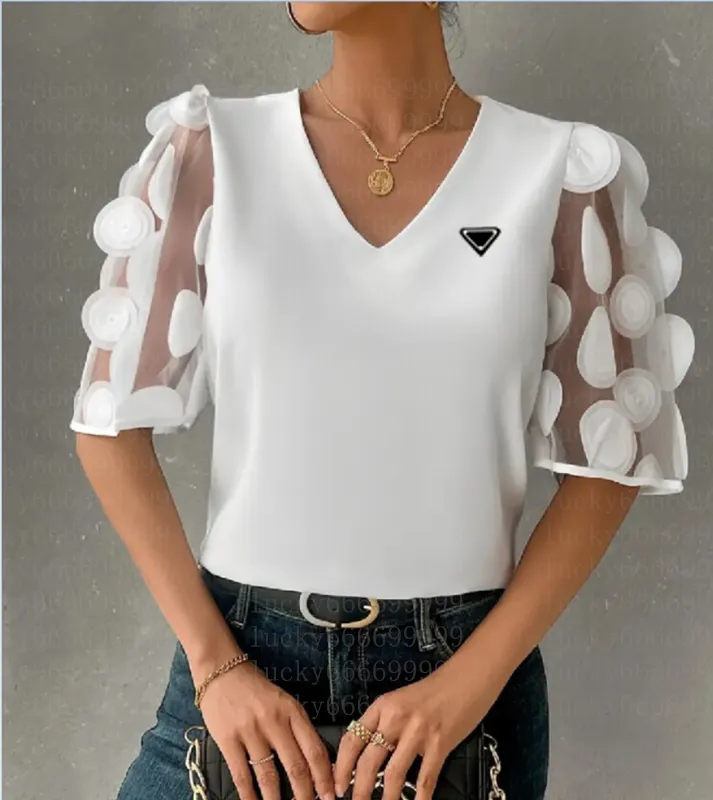 LCpddajlspig Camicette Donna Eleganti Pizzo Fantasia Da Cerimonia Camicette Con Stampa Estiva Magliette Taglie Forti Curvy Blusa Leggere Sexy T Shirt Manica Corta Cotone 120456429