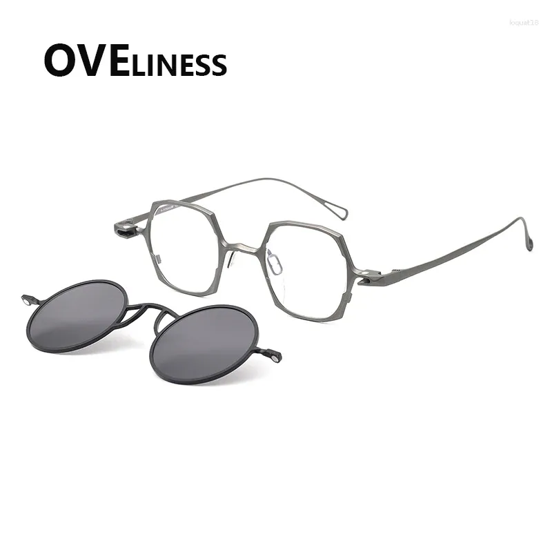 Sunglasses Frames Vintage Pure Titanium Glasses Frame Men  display picture 1