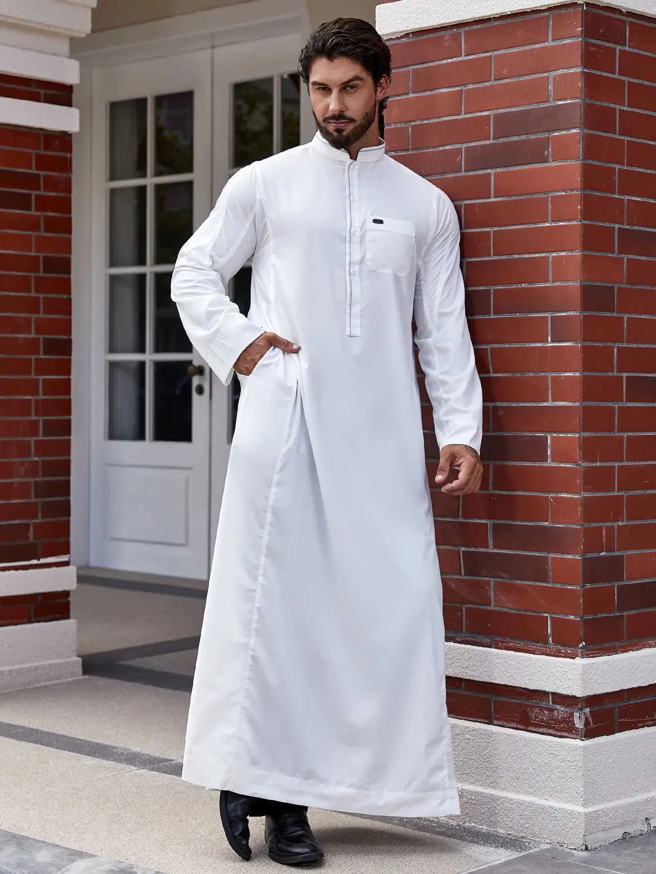 knee length dresses for ladies Jersey Abaya main image 0