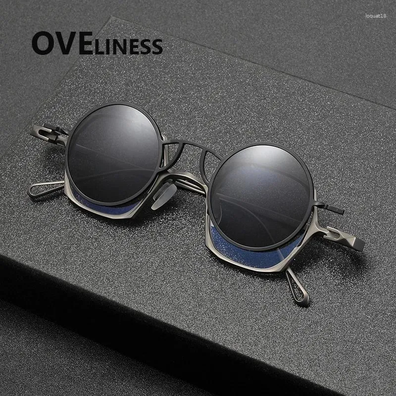 Sunglasses Frames Vintage Pure Titanium Glasses Frame Men 