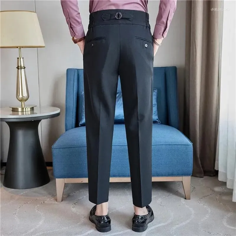 2025 Men's High Waisted Formal classic Fit Dress pants - Solid Color Slim Fit Dress Trousers for Casual Wear 2025 Men's High Waisted Formal classic Fit Dress pants - Solid Color Slim Fit Dress Trousers for Casual Wear