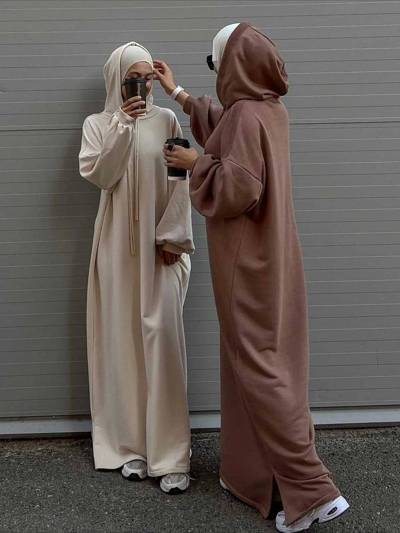 knee length dresses for ladies Women Ramadan Dress 3/4 Sleeves V-Neck Loose Long Dress Print Arab Rob   Fabulive