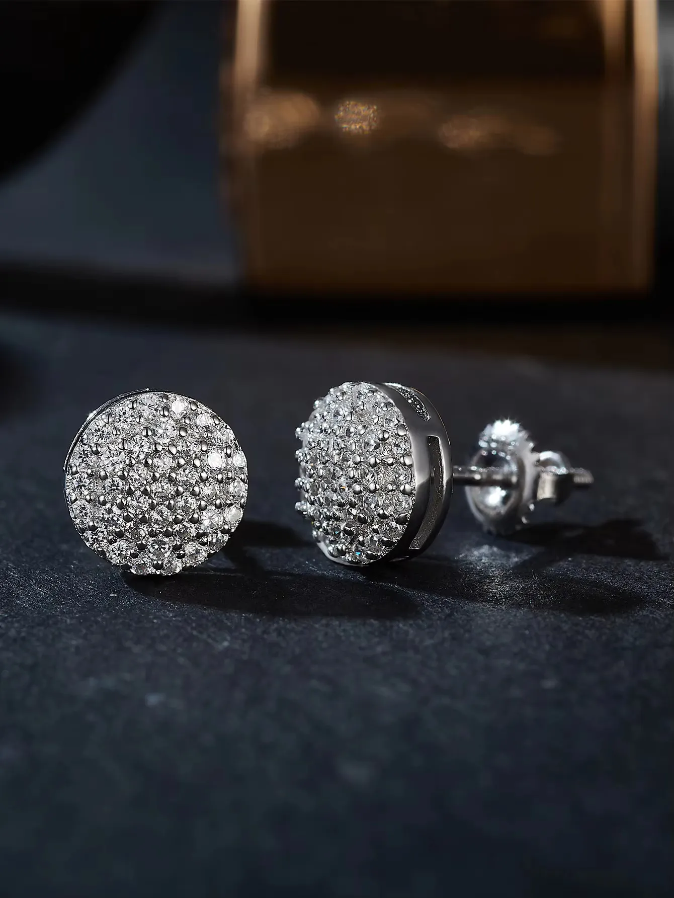 Orecchini pendenti in vera moissanite, orecchini pendenti in