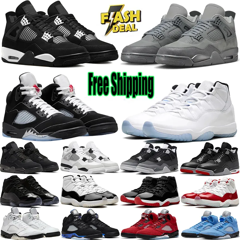 chaussure 4 5 Basketball Shoes For Men Women 5s 11s Sneakers White thunder Bred Cool Grey Metallic Reimagined Wheat Mens outdoor Sports Trainers shoes 11