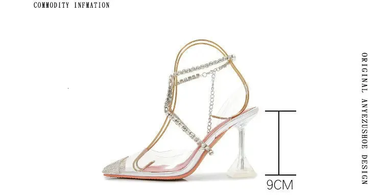 Silver Rhinestone Pointed Toe High Heel Pumps Bridal Wedding Shoes_voghion.com
