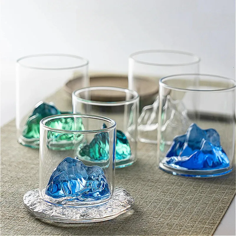 Iceberg Shaped Glasses 3D Mountain View Whiskey... From Xue10, $8.72 |  DHgate.Com