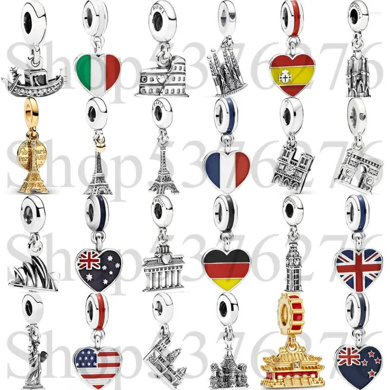 35% OFF Sydney Opera House 925 Sterling Silver Bead Charm – Loose Gemstones DIY Jewelry Deal