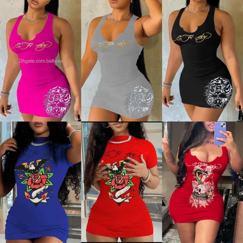 Ahorra a lo Grande en Compras al por Mayor de Vestidos De Verano 3xl Mini  Vestido Casual De Mujeres, Estampado De Letras Sexys, Acanalado, Cuello