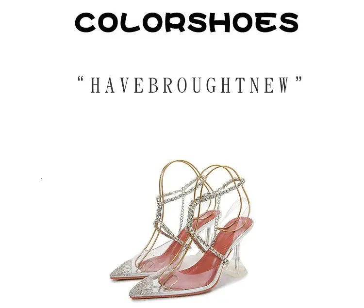Silver Rhinestone Pointed Toe High Heel Pumps Bridal Wedding Shoes_voghion.com