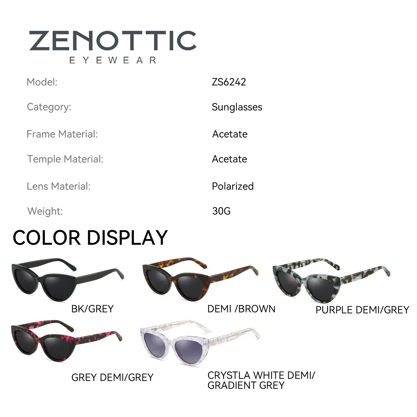 Cat Eye Polarized Sunglasses Acetate Retro UV400 Protection Handmade Amazon.com: LVIOE Polarized Sunglasses for Women UV400  main image 4