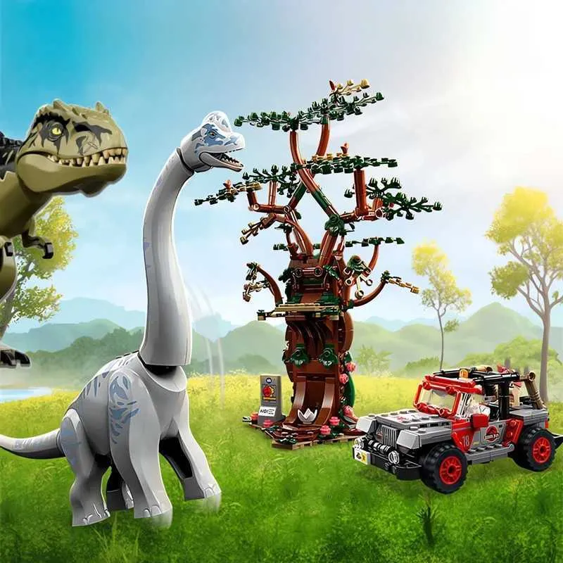 Giant Brachiosaurus Building Blocks Model Puzzle Dinosaur Toy For Kids ...