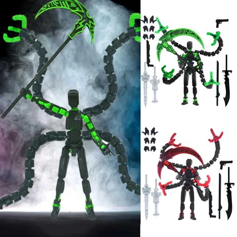 T13 Action Figure – Figura Articulada Impresa En 3D, Ya Ensamblada, Con Múltiples Articulaciones Móviles, Tamaño 15x5x2 Cm, Ideal Para Fotografía Y Dioramas