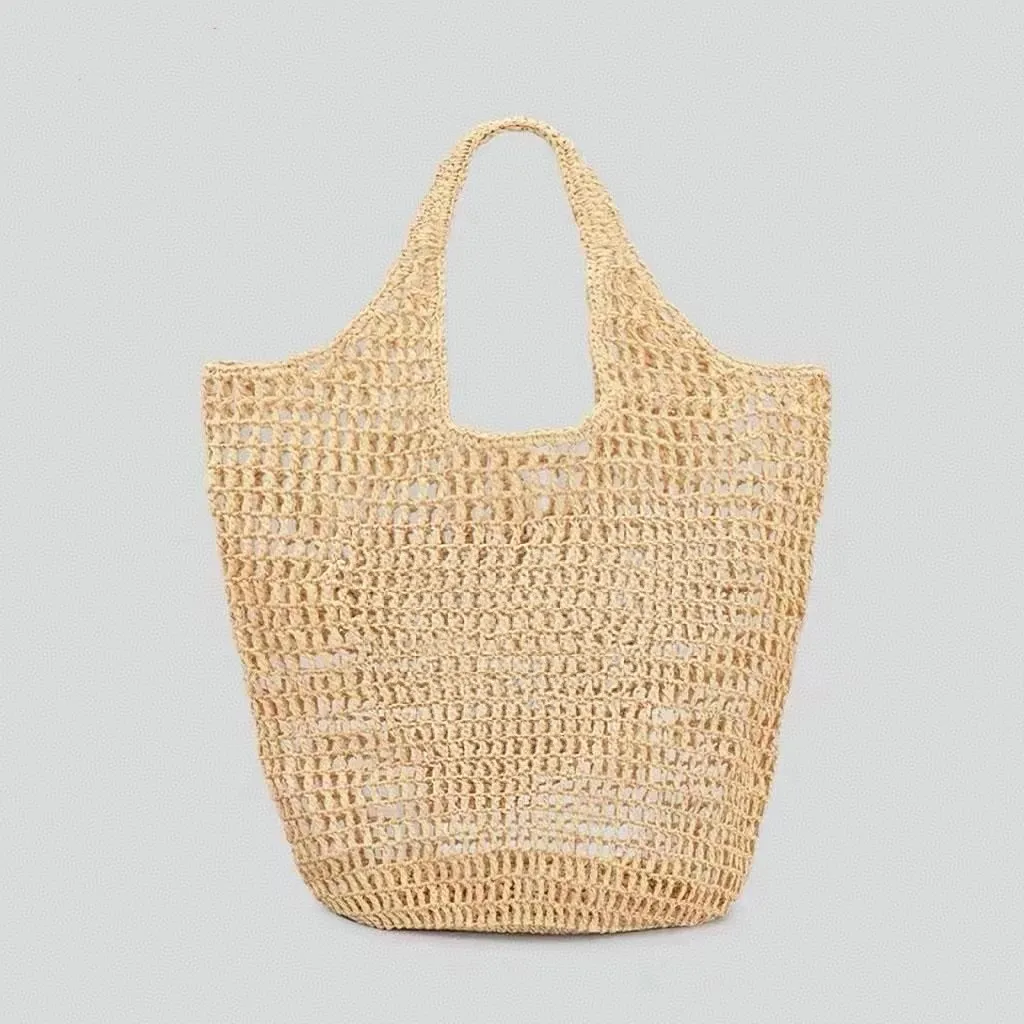 Borsa Di Paglia Intrecciata Donna WEIMZC - Pochette Estiva In Rafia Con Tracolla Regolabile E Cinturino Da Polso, Stile Boho