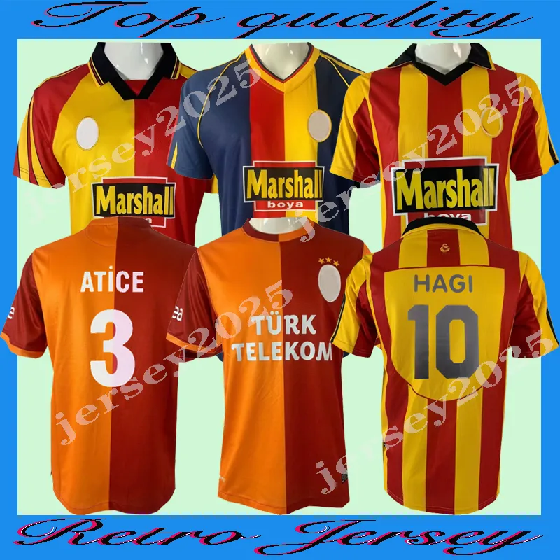 98 99 00 Galatasaray Retro HAGI Football Shirt HAKAM From