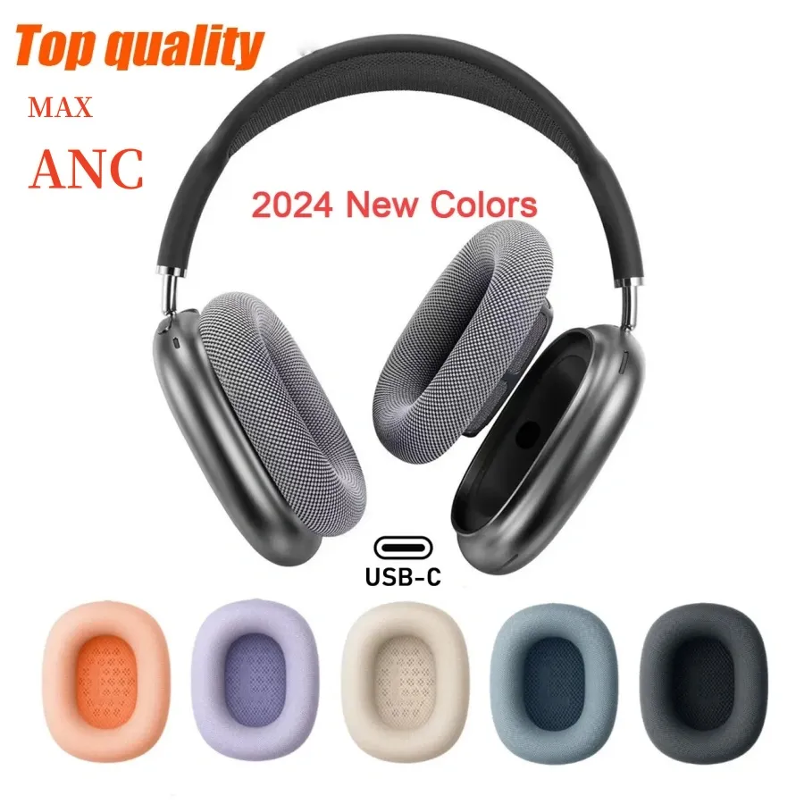 Air B1 pods Pro Max Air 4 3 2 Bluetooth Headband Headphone Accessories pod max Headphones Earphone ANC Metal shell Smart Case Silicone Anti-drop Protective Case