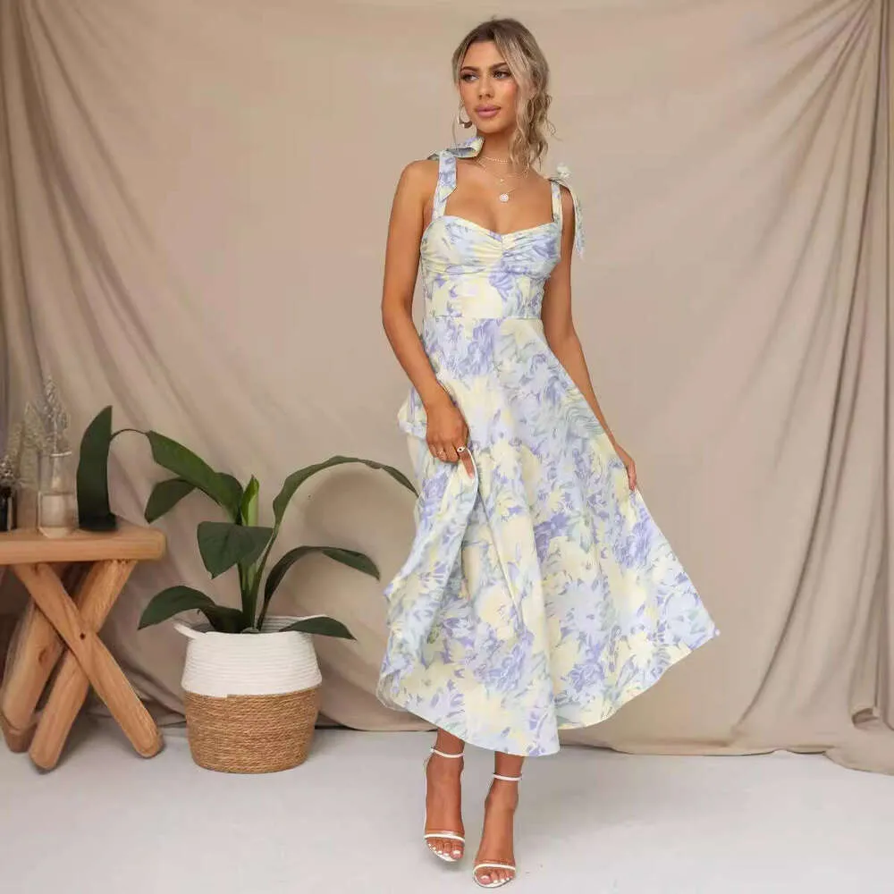 Slim Fit Waist Cinched V Neck Suspender Dress For... From Angelschool,  $26.92 | DHgate.Com