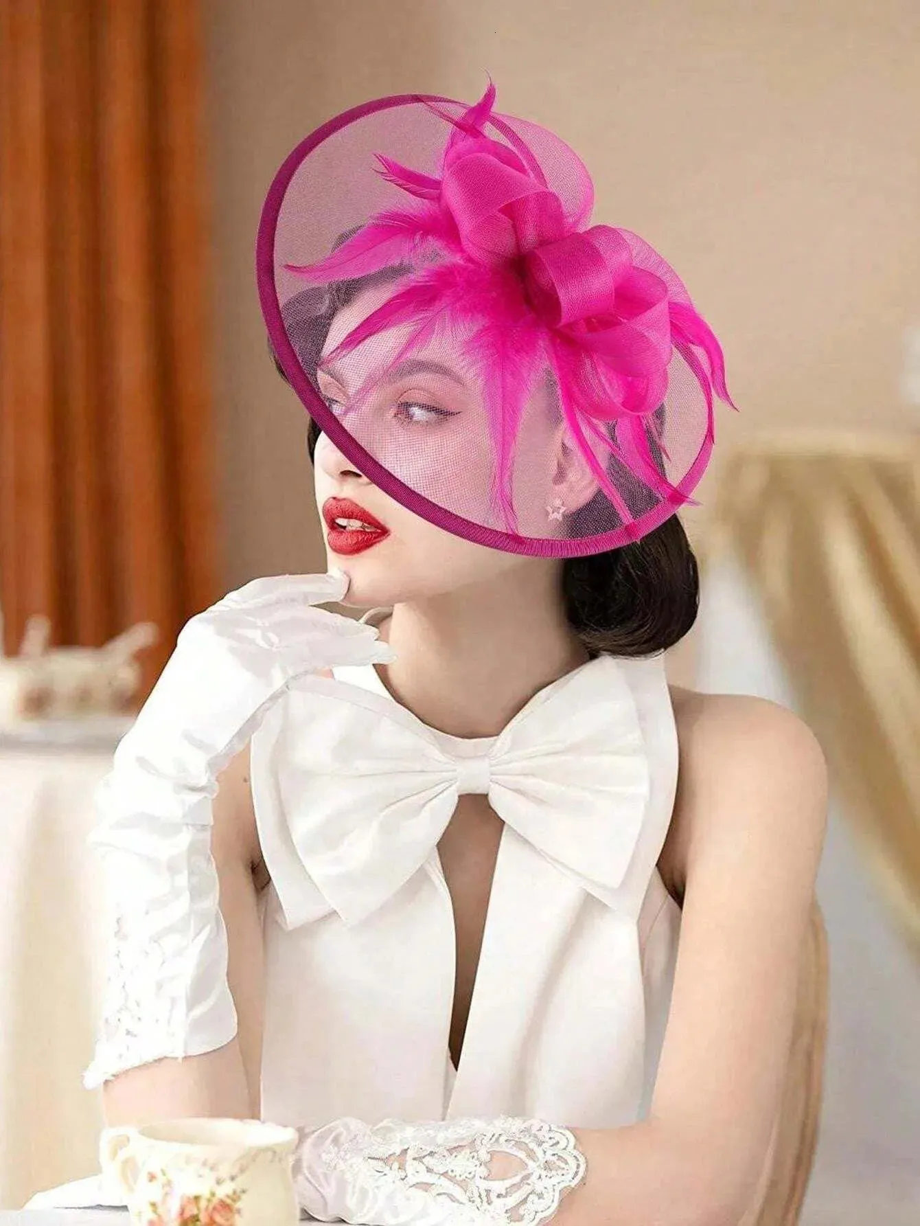 Cappello Fascinator Vintage Donna 2025 - Per Tea Party, Chiesa E Occasioni Eleganti L 461048