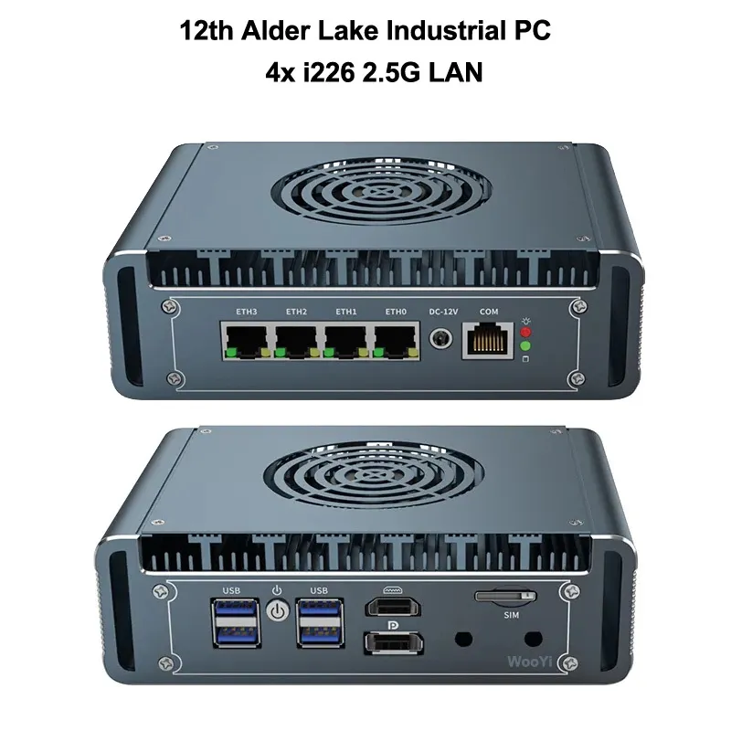 Portable Network Graphics Computer Fanless Mini PC With Quad Intel 2.5G LAN Ports, DDR4... From ...