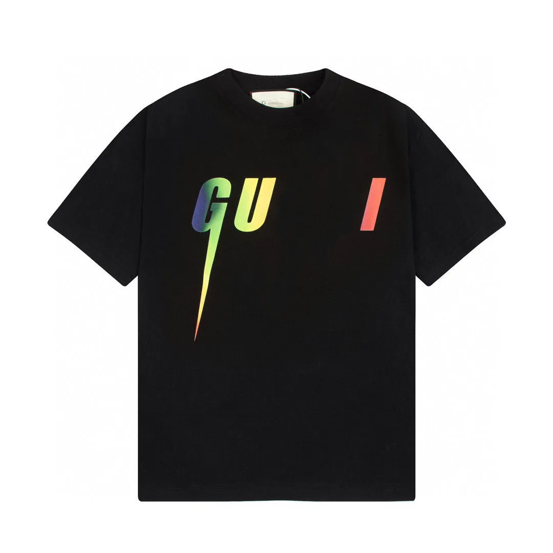 Wholesale Classic Brand Mens White Printed T Shirt Black And
