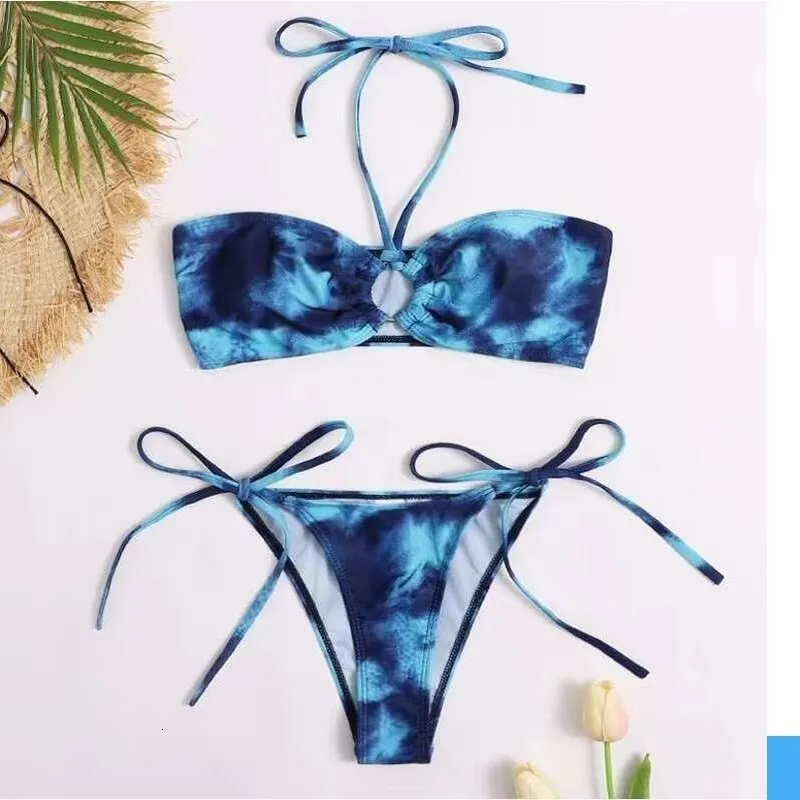 Micro Bikini Push Up Swimsuit Set Brazilian Style Starfish Print Sexy ...