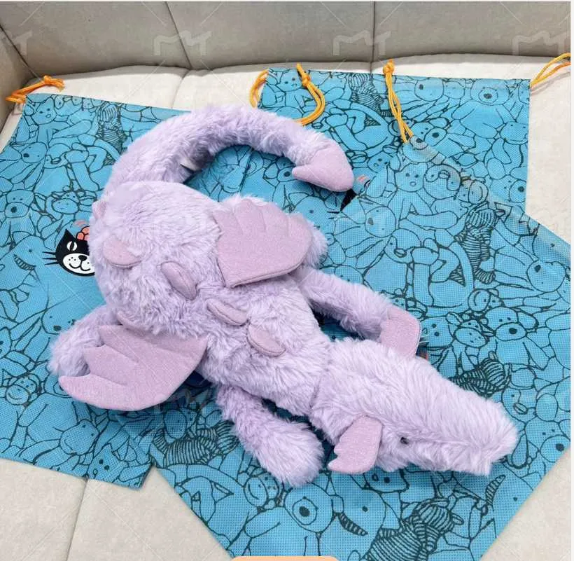  薄紫 ドラゴン型ぬいぐるみ ぬいぐるみ 人形 50 センチメートルロング パープル ドラゴン