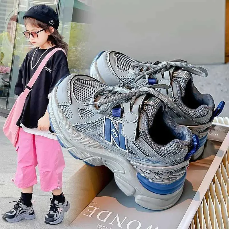 Kids Shoes Ashion New Boys Chunky Sneakers Lovely Pink Dad Shoes