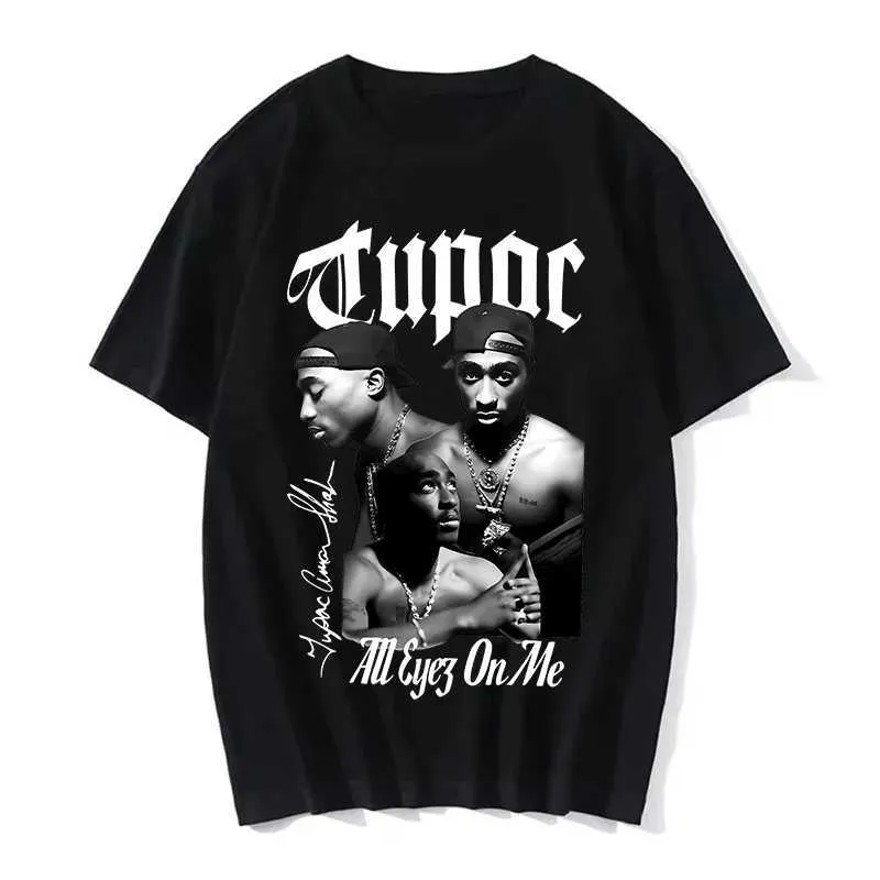 Wholesale X250313 Tupac Rapper T Shirts Oversized Hip Hop From
