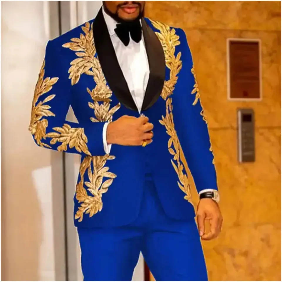 Tuxedo Mens Blue Sequin Blazer Royal Blue Sequin Blazer Mens
