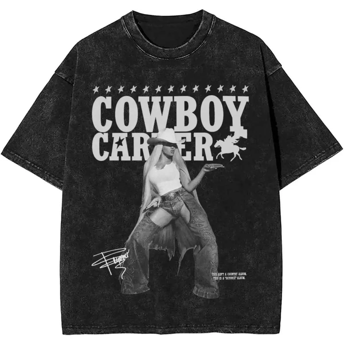 Cowboy Carter T-Shirt: Beyonce Tour Outfit, Washed Cotton Tee