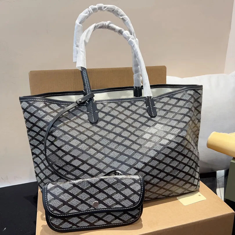 Tote bag Designer bag Handbag Women Fashion Luxury Wallet Leather Messenger Shoulder bag High Capacity Composite Shopping Bags Plaid Double Letters Beach Brand Bag