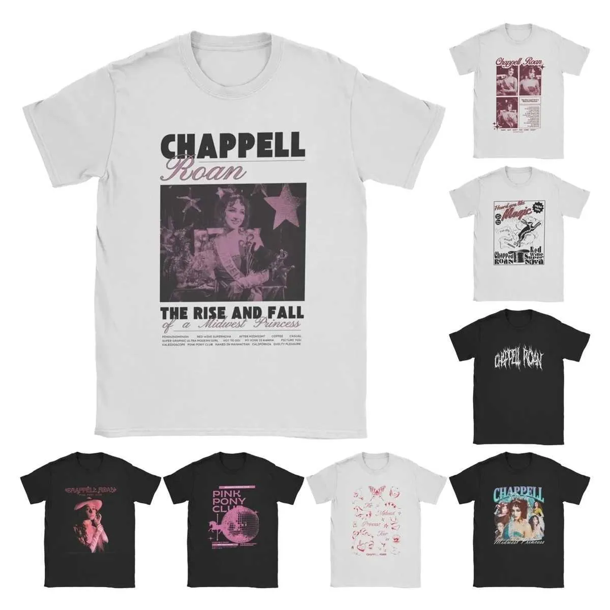 T-shirt Unisexe Chappell Roan Fairy - Manches Courtes - Coton/Polyester - Taille XS à 4XL - Été - 5