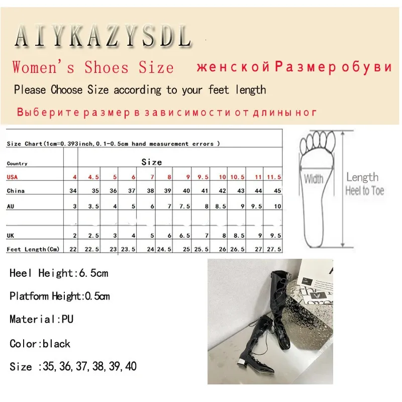 AIYKAZYSDL Patent Leather Cut Hollow Out Summer Cross Strap Gladiator Rome Sandals Knee High Boots Block Heel Shoes_voghion.com