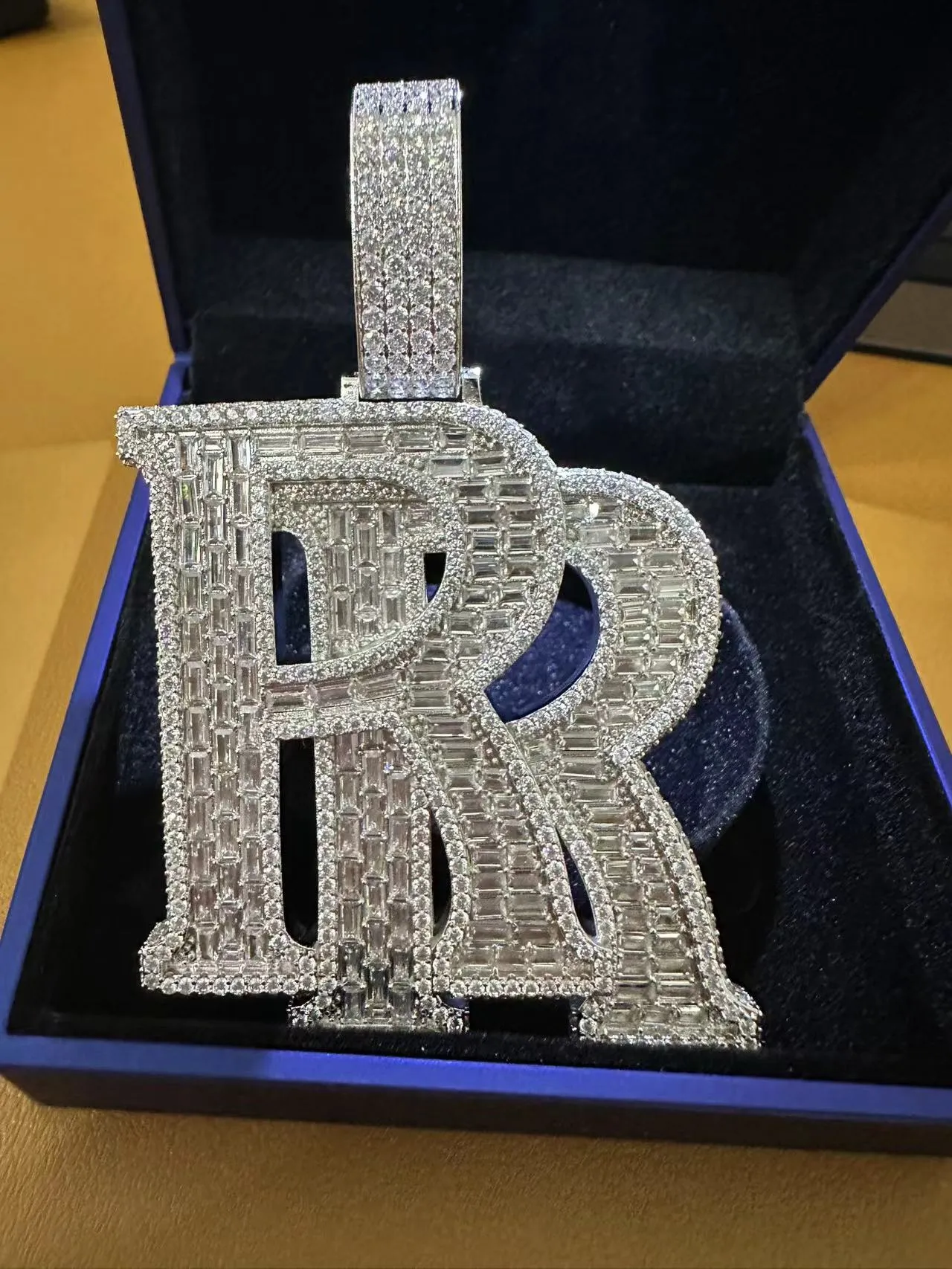 Custom Moissanite Cuban Link Chain For Men Iced Out Diamond