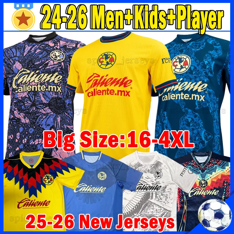 Club America Jerseys 2025/26 Liga MX Player Version, Goalkeeper Kit,  Men's Kids Sizes, Football Uniform, Socks Set XXL-4XL - Main Image