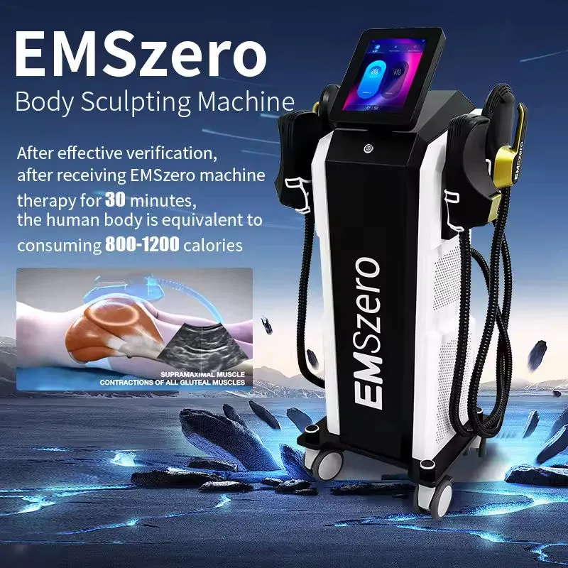 Professional EMS Equipment 4 Handle Electrical Muscle Stimulation Body ...