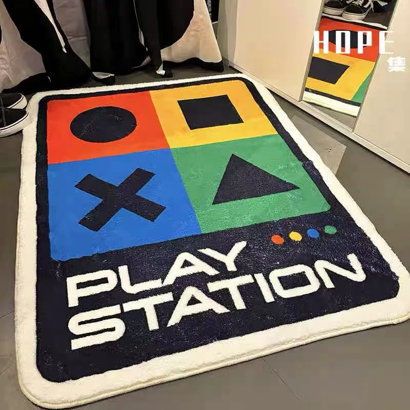 Gaming Console Style Area Rug - Soft Cashmere Feel, Unique Design Rug ...