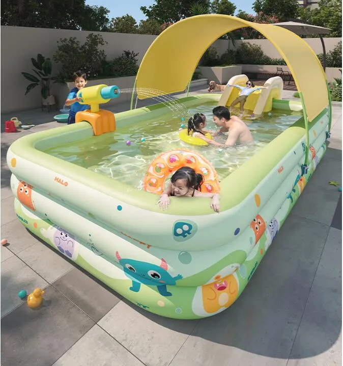Inflatable Pool And Slide: Pvc Inflatable Swim Pool Slide Float For ...
