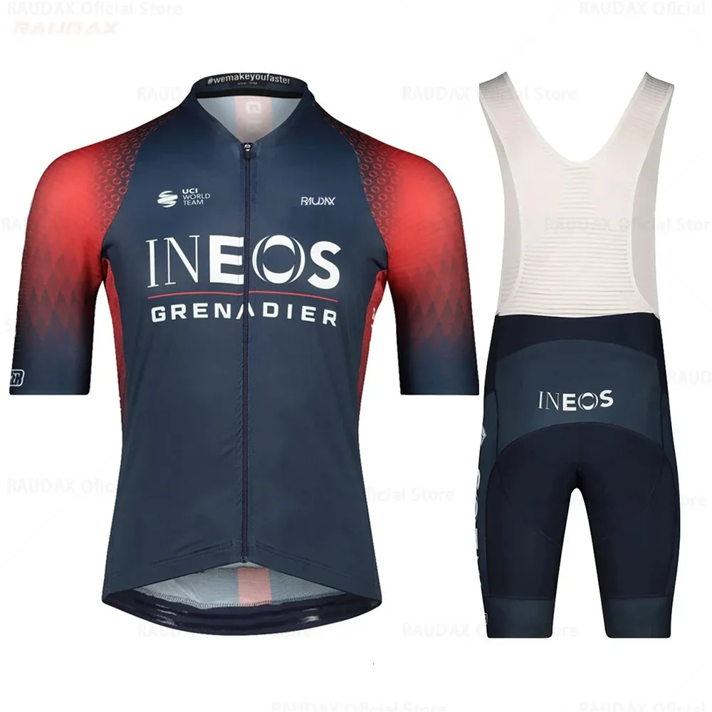 Mens Cycling Clothing Set Ineos Grenadier Team Training Jersey - Main Image