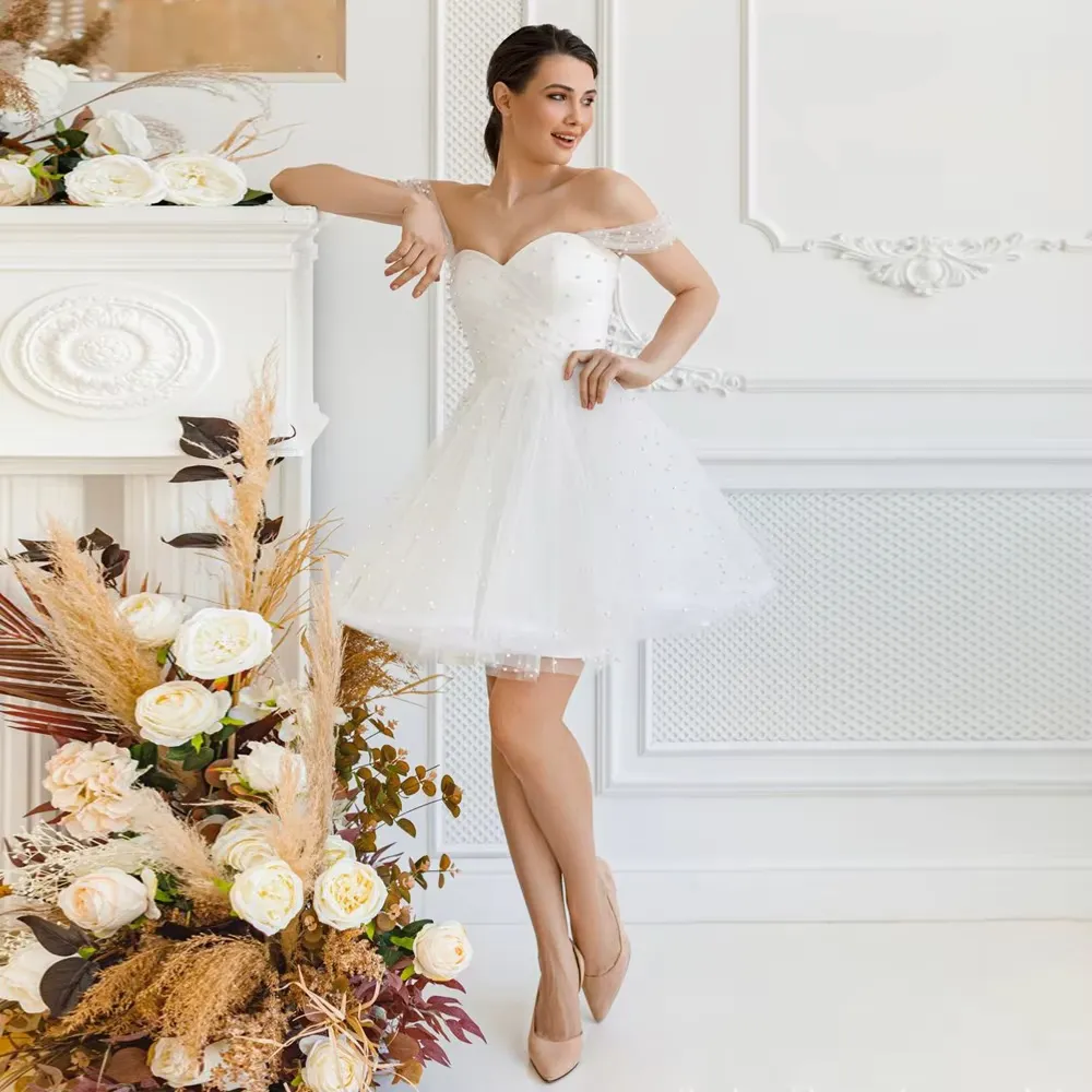 sleeveless hand beaded floral midi dress Ari Beaded Bridal – REBECCA TEMBO main image 0