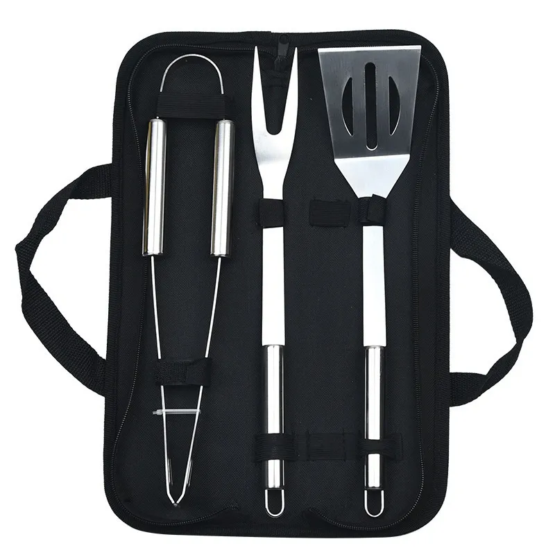 LakeForest 20PC BBQ Grill Tools Set – Stainless Steel, With Carry Bag – Dishwasher Safe