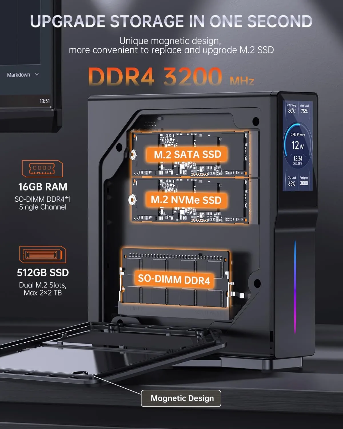 ACEMAGIC S1 Mini PC Gamer Windows 11, Intel 12th... From 