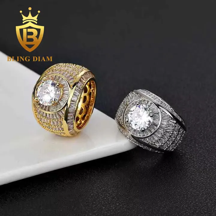 Rapper Hand Rings Vintage Hip Hop Rings For Men 18k Gold Plated Full... From Goodvip925 ...