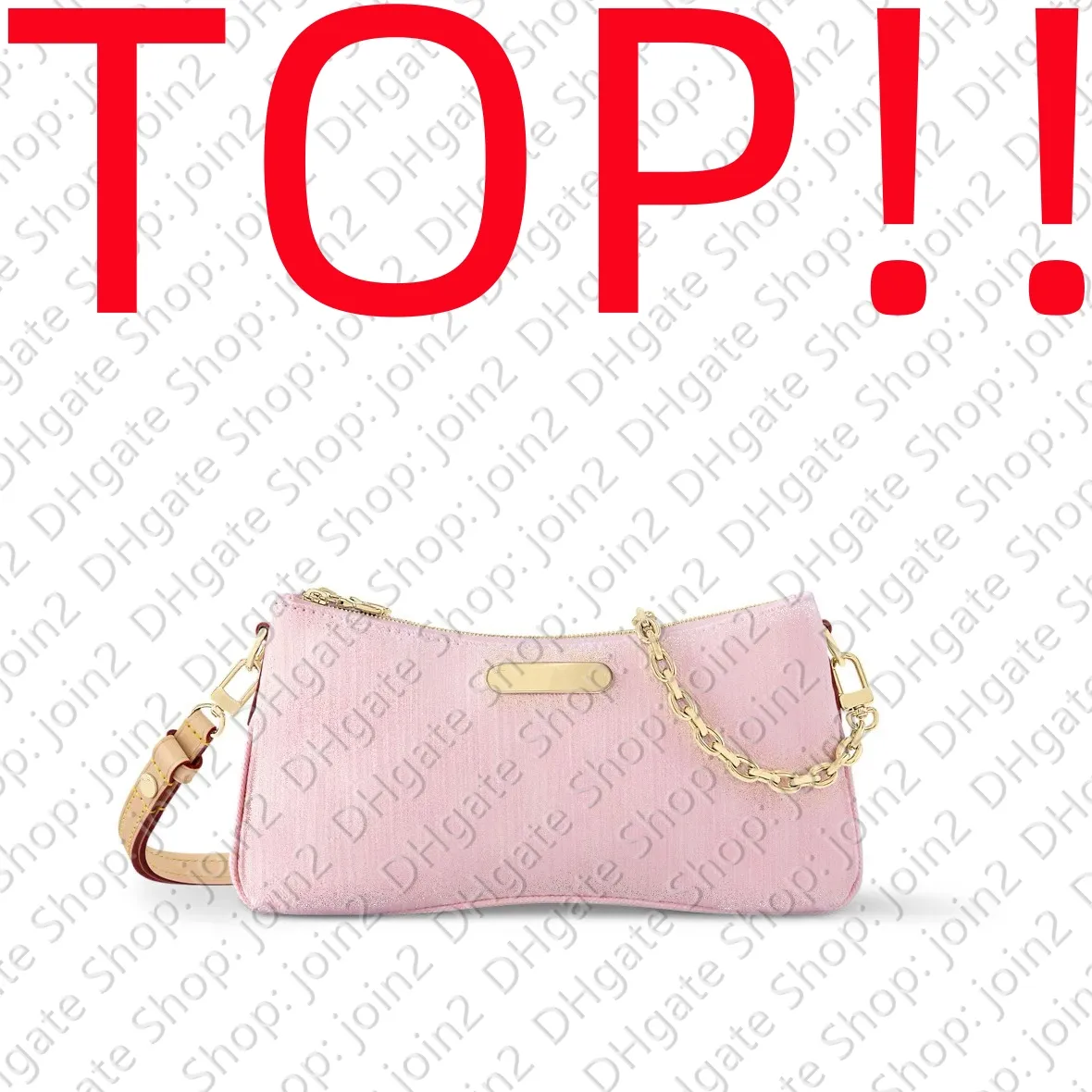 Save Big on Bulk Washed Pink Denim M14159 LIV POCHETTE ## Lady  Designer Handbag Purse Hobo Satchel Clutch Evening Tote Shopping Chain Bag 