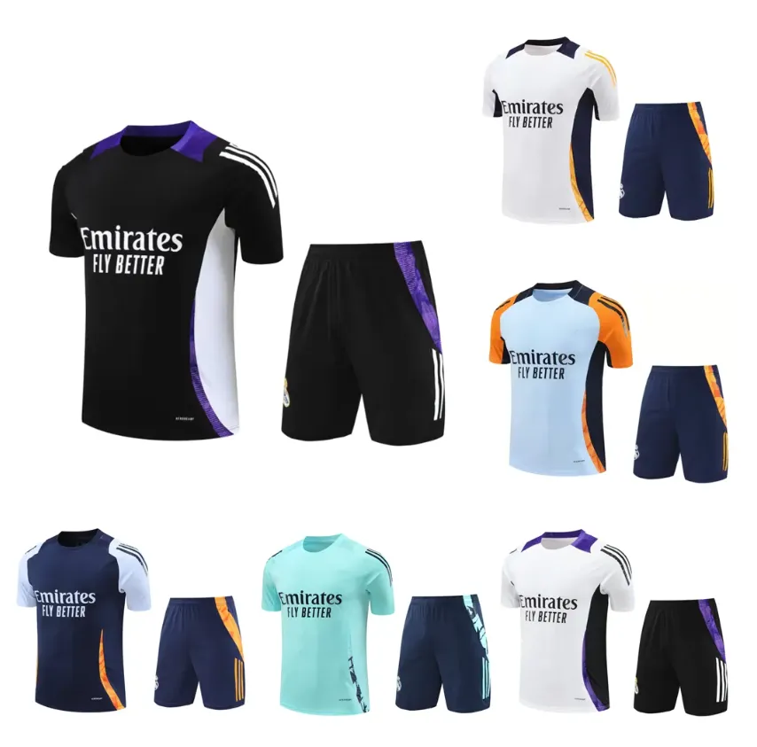 Real Madrid Gear: Mens Soccer Tracksuit Set 24 25 Short Sleeve Training Kit  From Neymarsoccerstore, $15.67 | DHgate.Com